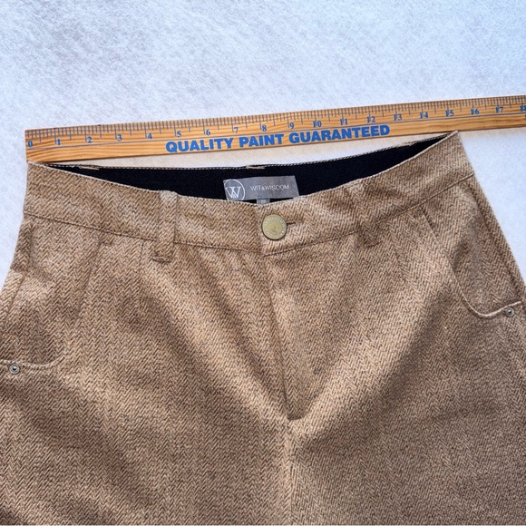 Wit & Wisdom Whitney Ab Solution Slimming Wide Leg Herringbone Pants - 8P - Picture 6 of 16